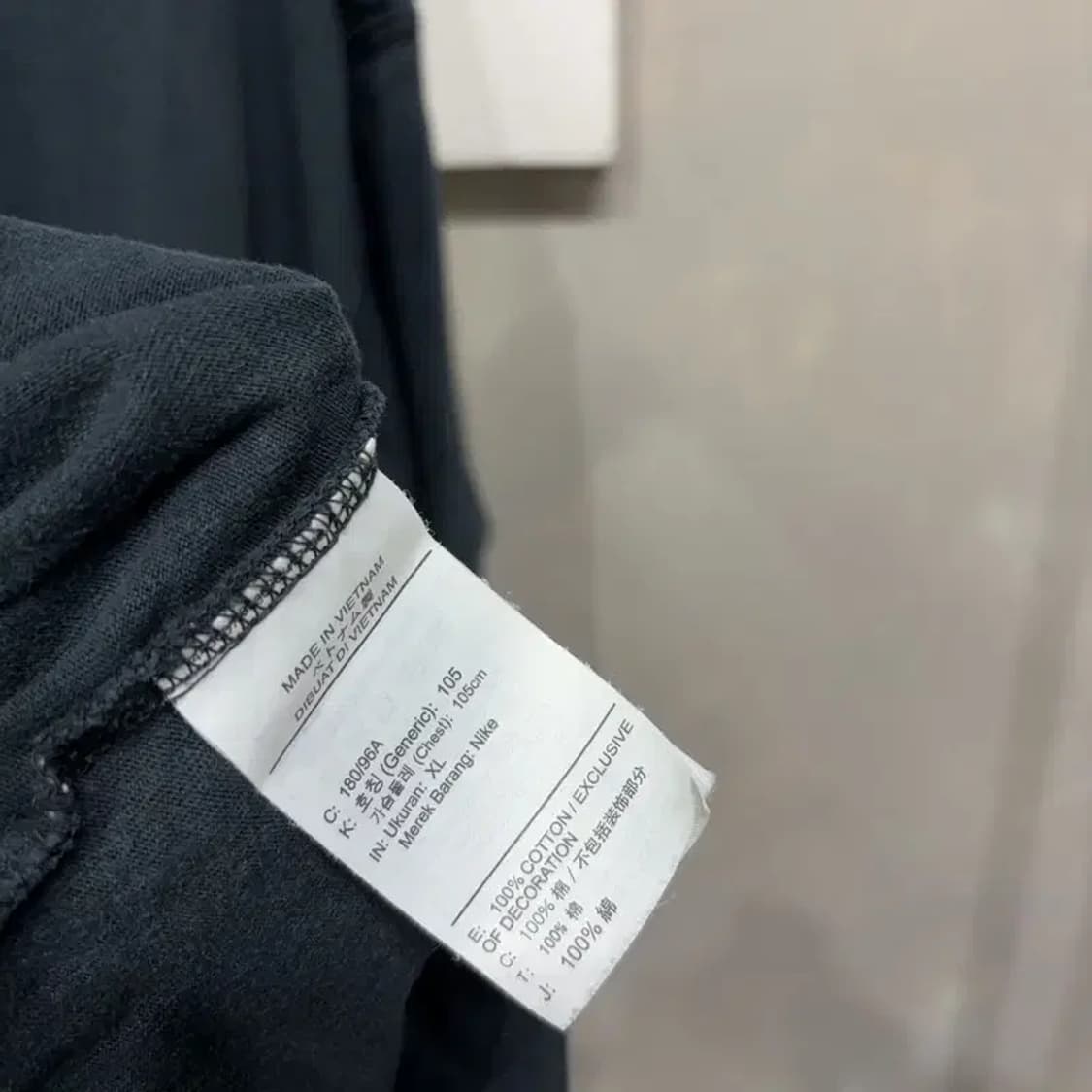 (105) 나이키 스트릿 캐주얼 프린팅 블랙 반팔 티 상품이미지5