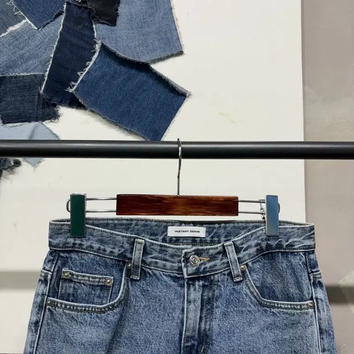 (30인치) 인스턴트데님 캐주얼 스트릿 청바지 데님팬츠 상품이미지2
