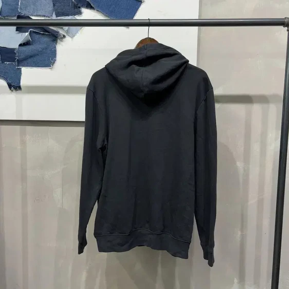(105) GAP 갭 캐주얼 약기모 네이비 자수 후드티 상품이미지4
