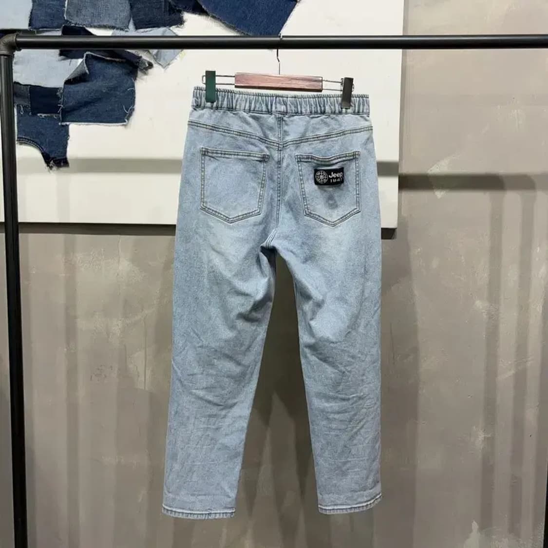 (24~26인치) 지프 캐주얼 밴딩 스판 데님팬츠 청바지 상품이미지3