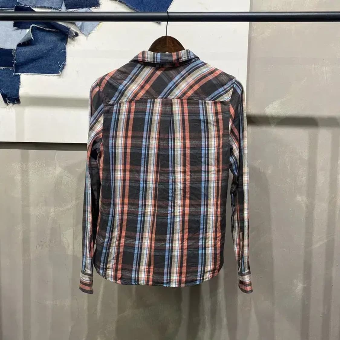 (90) 써스데이아일랜드 여성 캐주얼 체크셔츠 남방 블라우스 상품이미지4