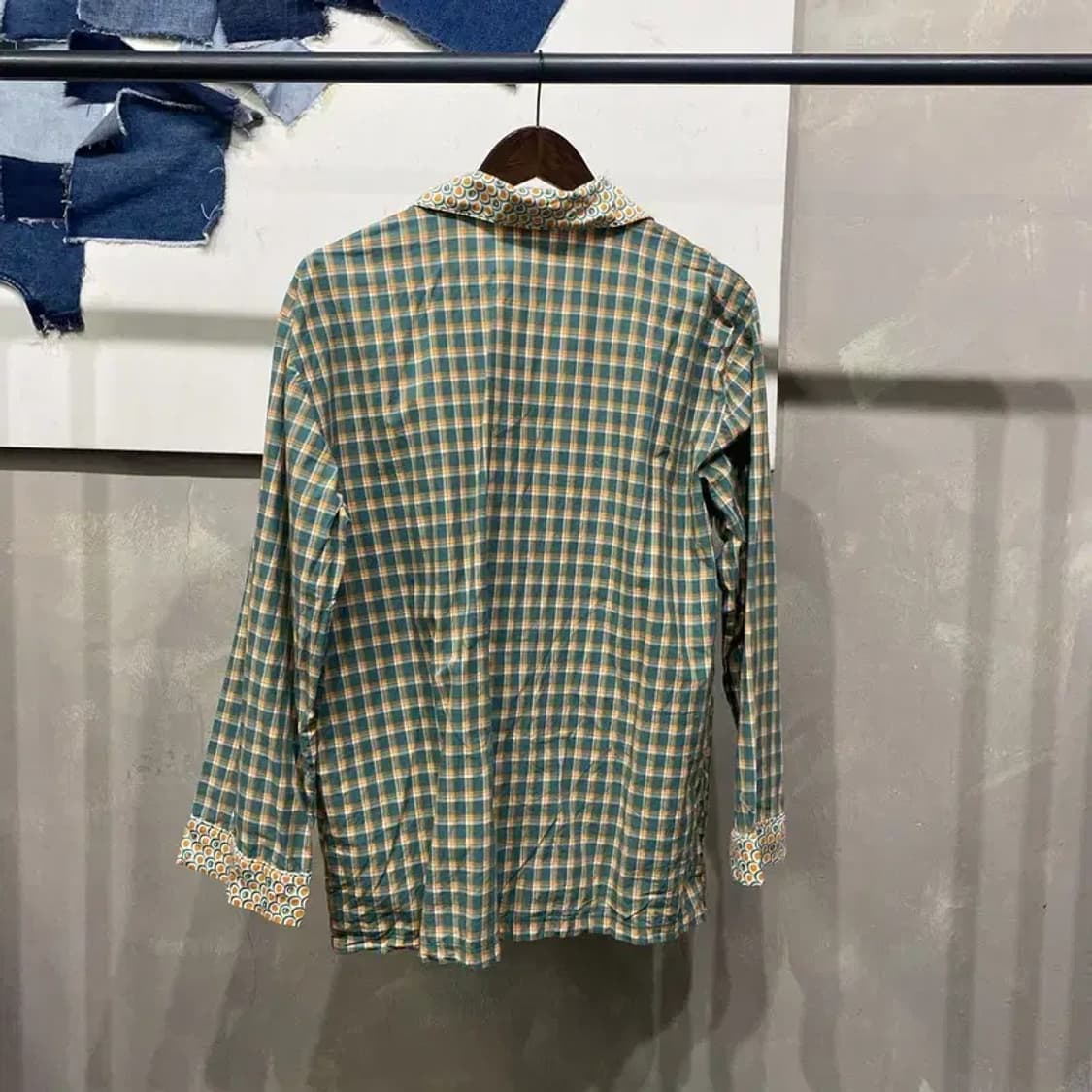 (110) 엘로 옴므 캐주얼 빈티지 체크 셔츠 남방 상품이미지4