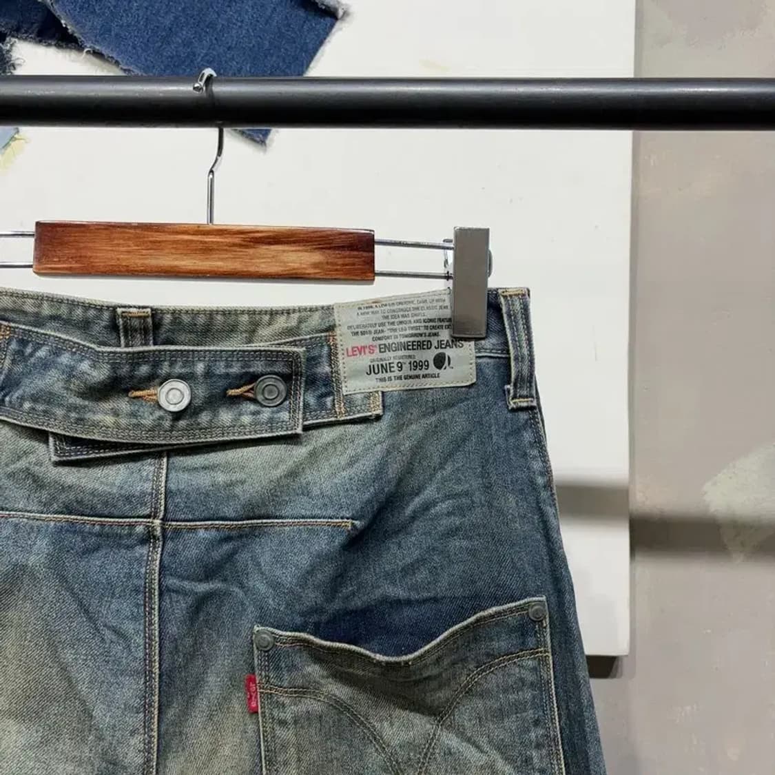 (28인치) 리바이스 빈티지 엔지니어드진 7부 청반바지 상품이미지4