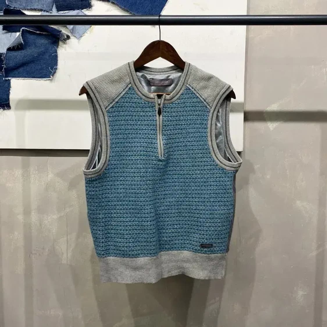 (95) 슈페리어 골프 방풍 니트 조끼 집업 자켓 상품이미지1