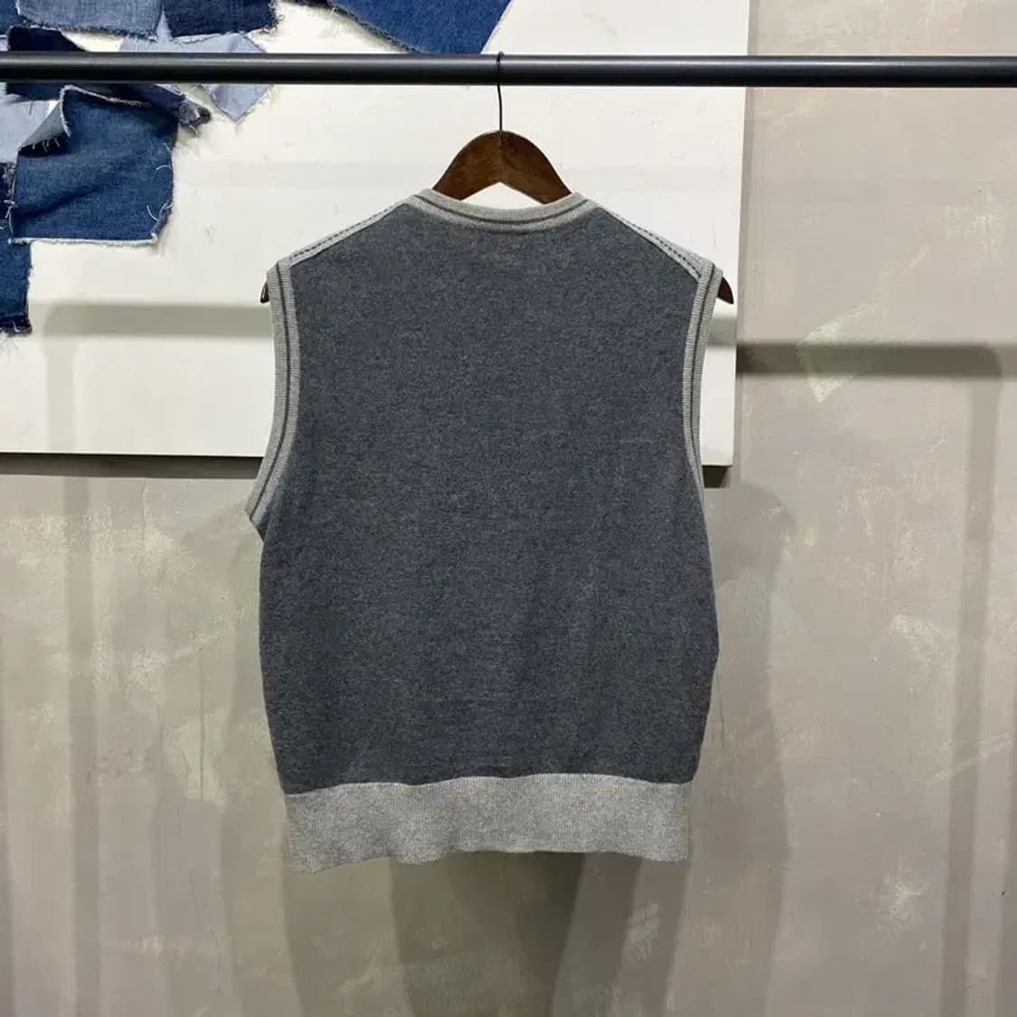 (95) 슈페리어 골프 방풍 니트 조끼 집업 자켓 상품이미지4