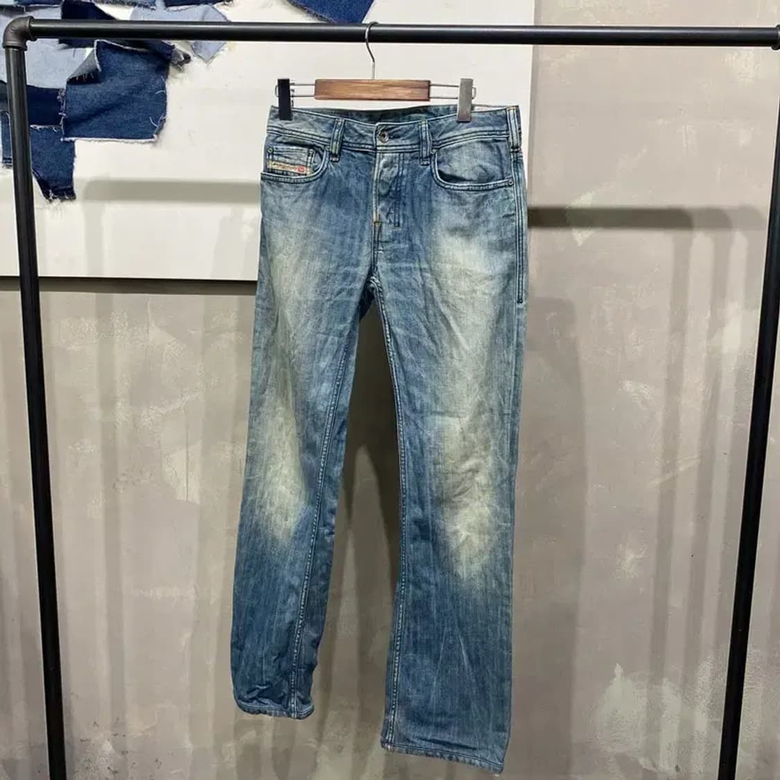 (28인치) 디젤 ZATHAN 빈티지 워싱 청바지 데님팬츠 상품이미지1