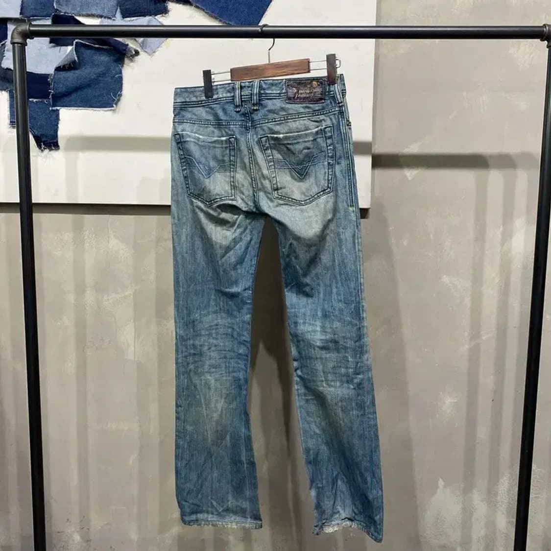 (28인치) 디젤 ZATHAN 빈티지 워싱 청바지 데님팬츠 상품이미지3