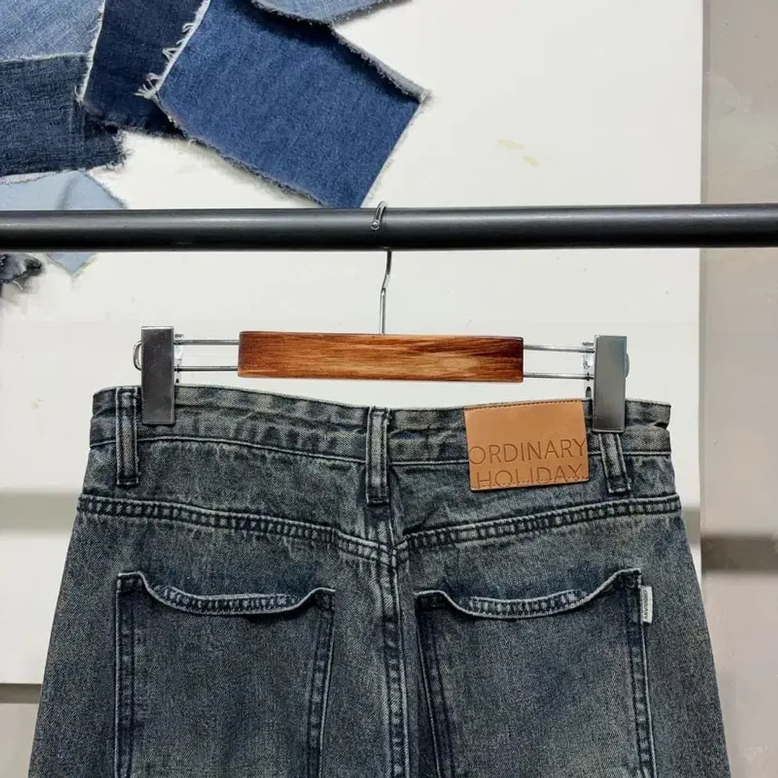 (27인치) 오디너리홀리데이 여성 와이드핏 워시드 청바지 상품이미지4