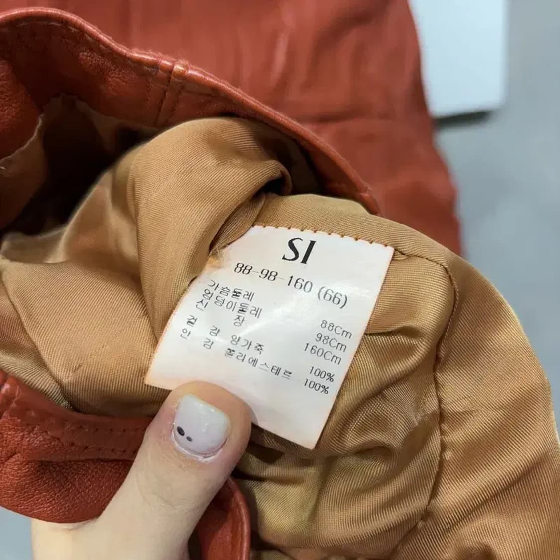 (85) SI 여성 빈티지 양가죽 싱글라이더 가죽 자켓 상품이미지5