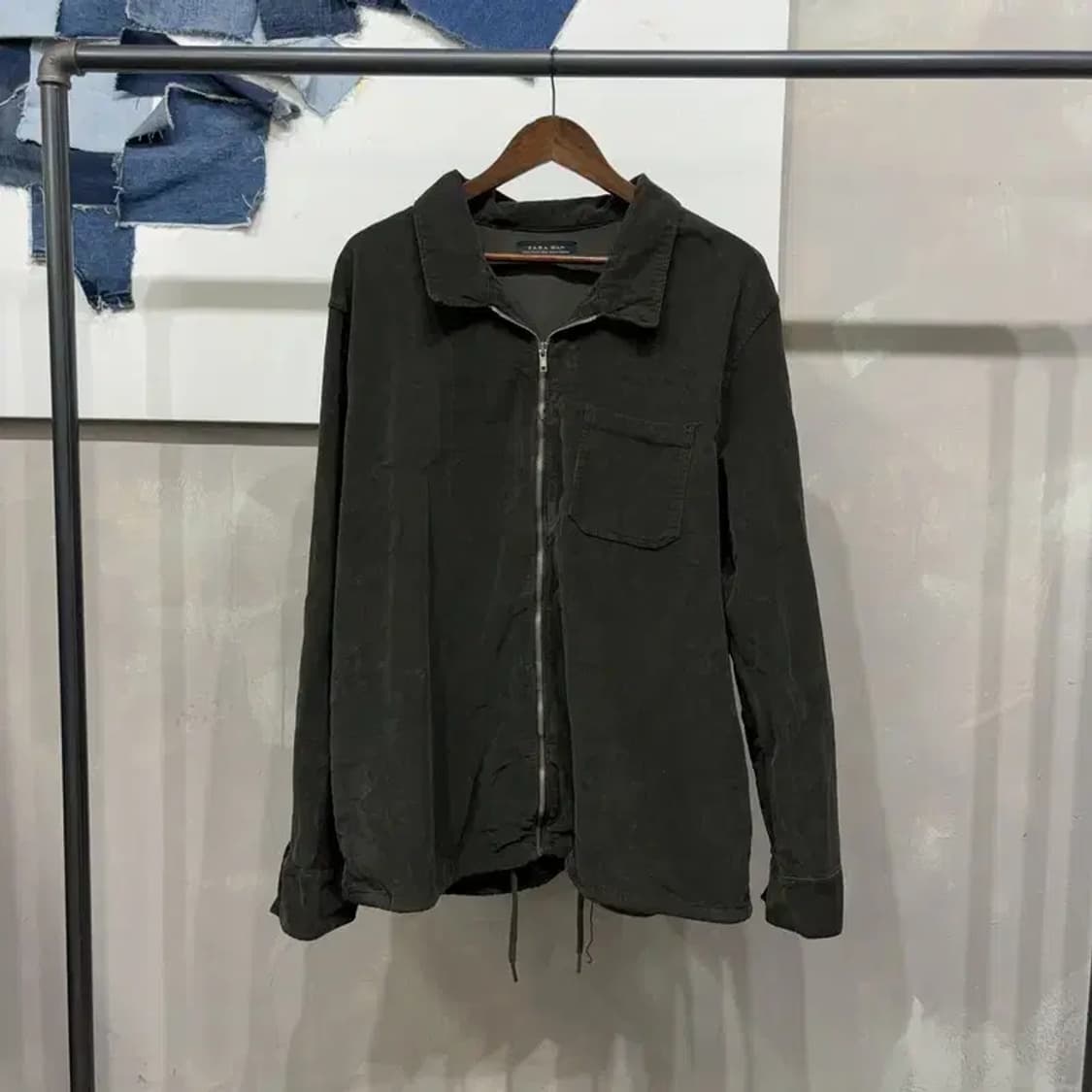 (105) 자라 ZARA 캐주얼 코듀로이 블루종 자켓 상품이미지1
