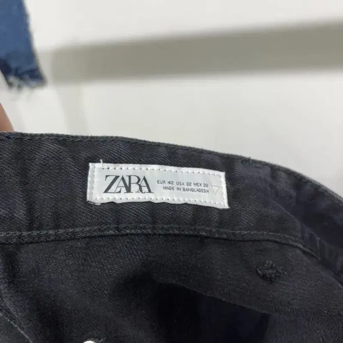 (33인치) 자라 ZARA 카펜터 흑청바지 블랙진 상품이미지5