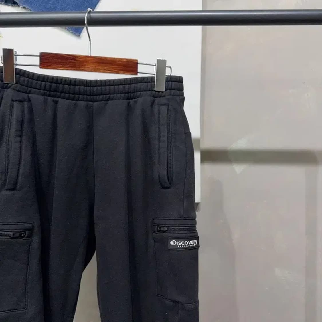(25~26인치) 디스커버리 여성 약기모 밴딩 카고 조거팬츠 바지 상품이미지3
