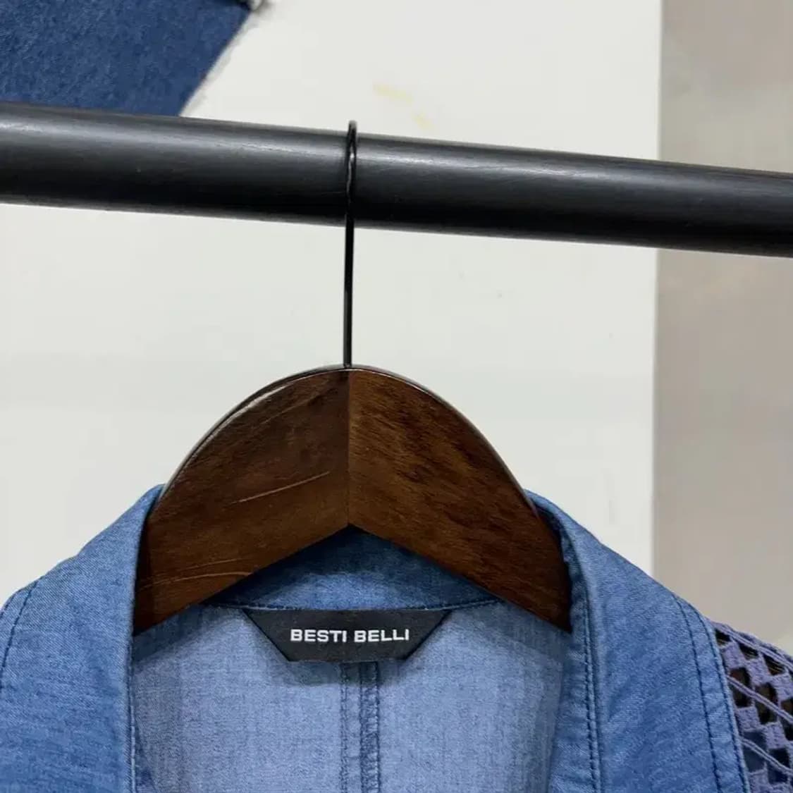 (85) 베스띠벨리 여성 캐주얼 데님 7부 셔츠 블라우스 상품이미지2