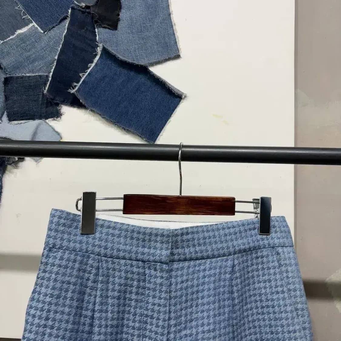 (30인치) 럭키슈에뜨 여성 캐주얼 핀턱 체크 슬랙스 바지 상품이미지2