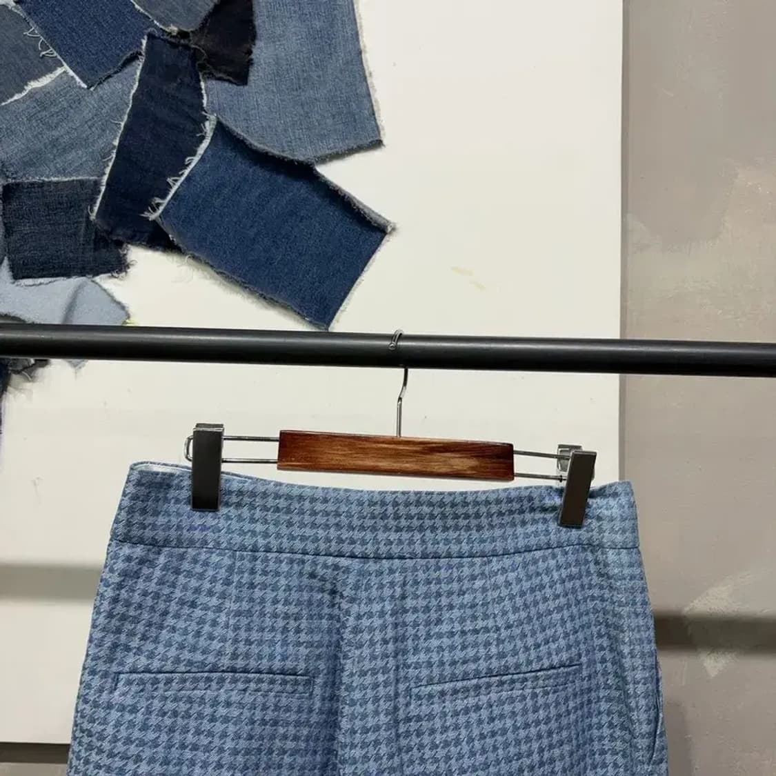 (30인치) 럭키슈에뜨 여성 캐주얼 핀턱 체크 슬랙스 바지 상품이미지4