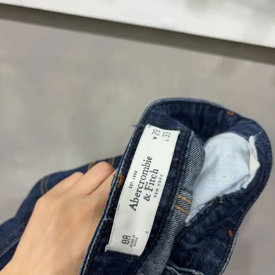 (29인치) 아베크롬비 캐주얼 스판 진청바지 데님팬츠 상품이미지5