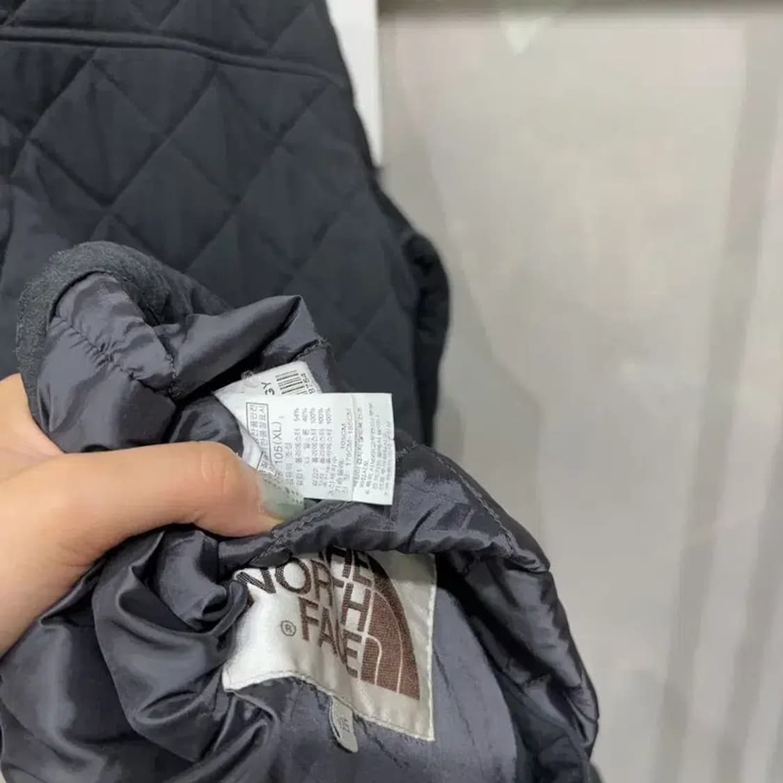 (105) 노스페이스 화이트라벨 퀼팅 투포켓 경량 패딩 자켓 상품이미지5