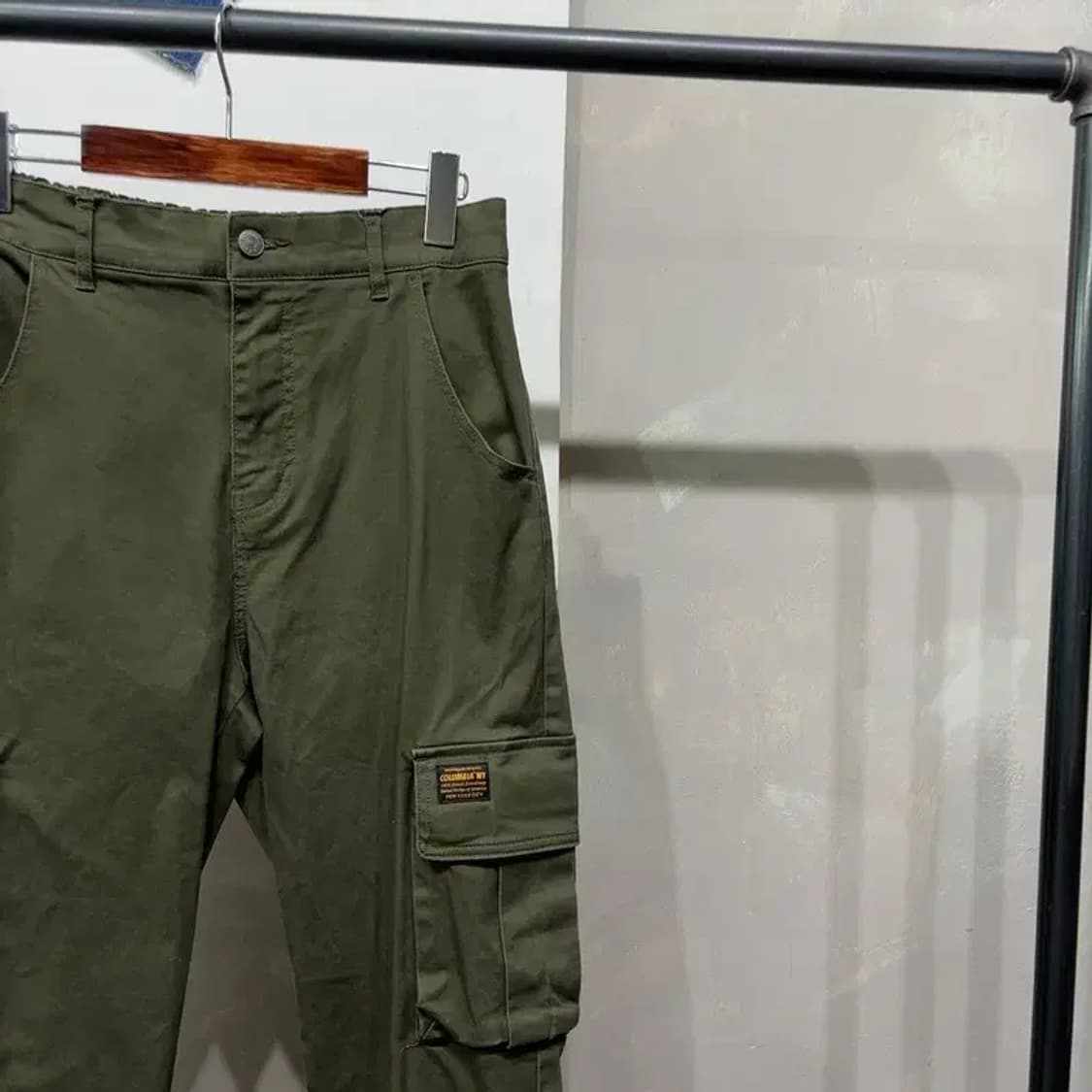 (28~30인치) 콜롬비아 유니버시티 밴딩 카고팬츠 바지 상품이미지3