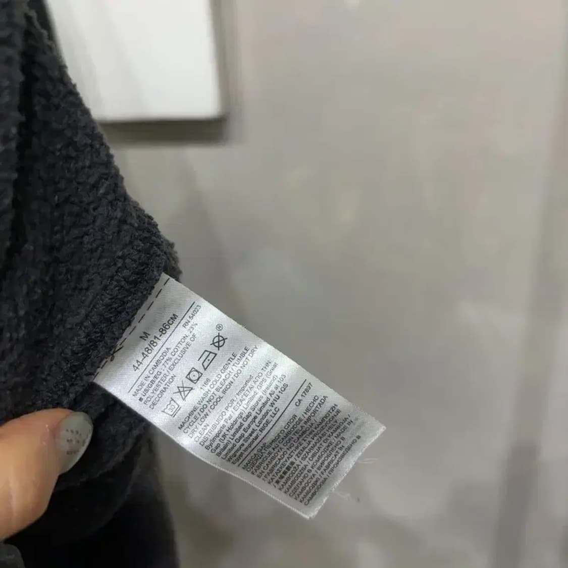 (95) GAP 갭 캐주얼 자수 기모 맨투맨 긴팔티 상품이미지5