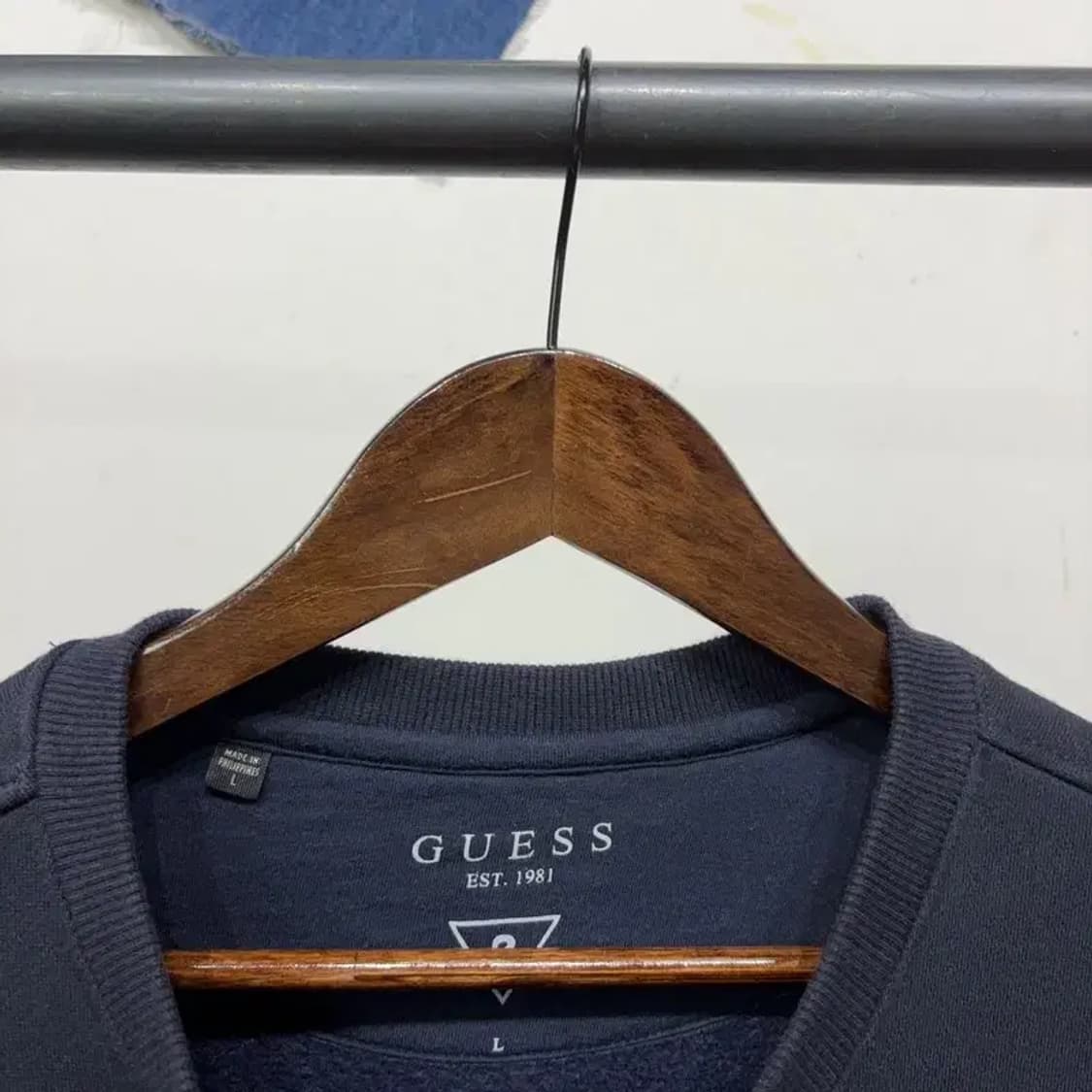 (100) 게스 캐주얼 기모 맨투맨 긴팔티 상품이미지2