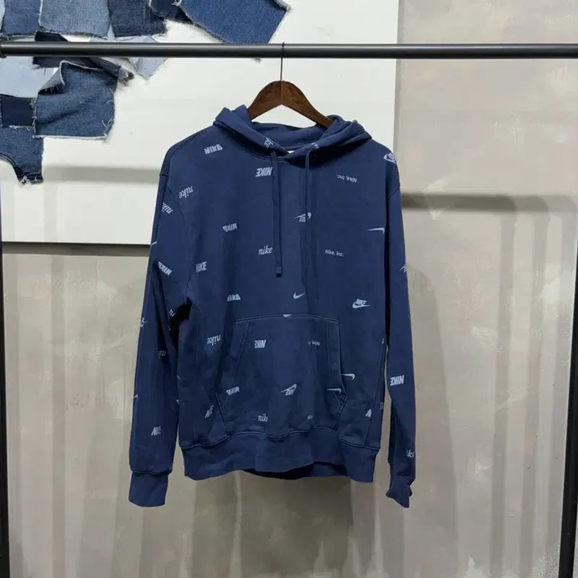 (100) 나이키 스트릿 프린팅 기모 후드티 상품이미지1