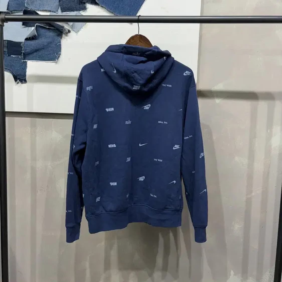 (100) 나이키 스트릿 프린팅 기모 후드티 상품이미지4