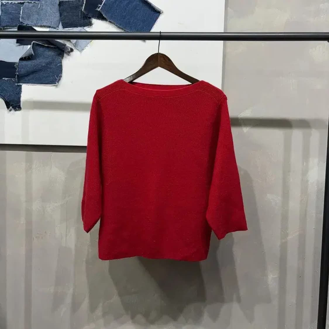 (95) 유니클로 르메르 여성 보트넥 7부 니트 상품이미지1