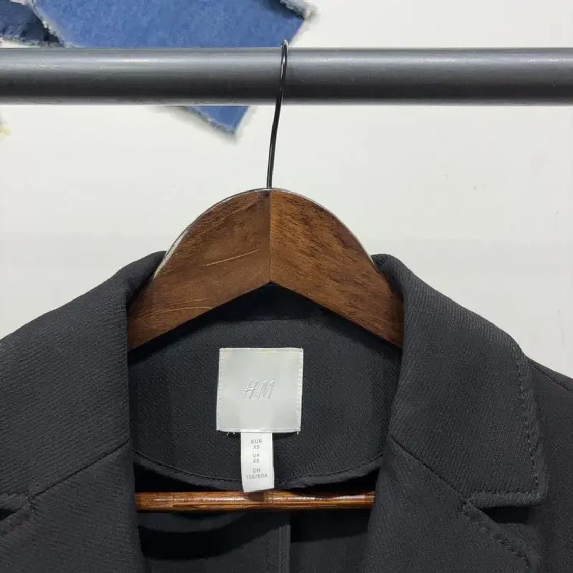 (80) H.M 흐앤므 여성 캐주얼 원버튼 롱코트 상품이미지2