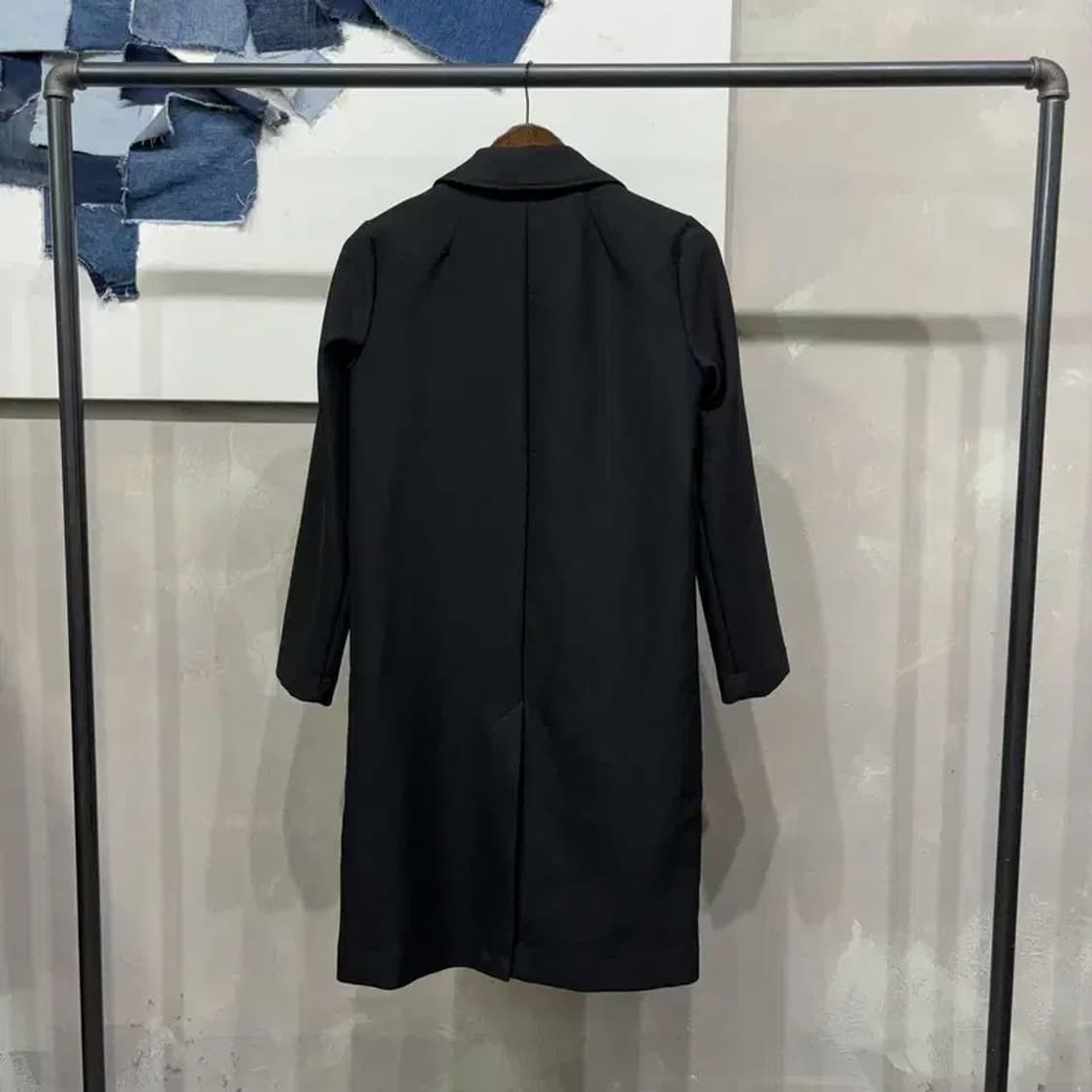 (80) H.M 흐앤므 여성 캐주얼 원버튼 롱코트 상품이미지4
