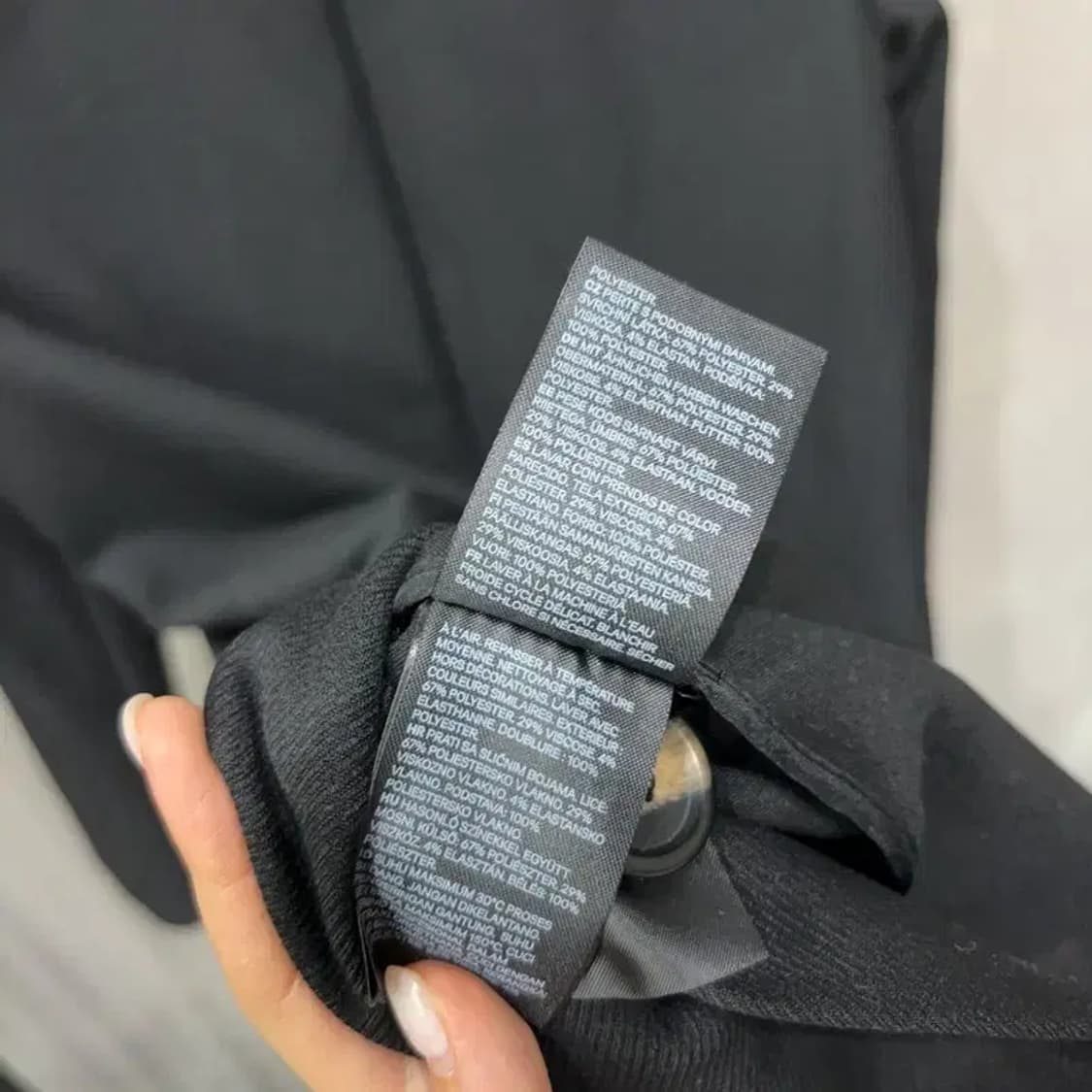 (80) H.M 흐앤므 여성 캐주얼 원버튼 롱코트 상품이미지5