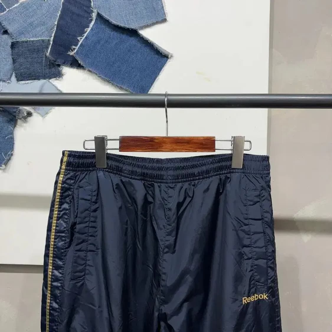 (32~34인치) 리복 올드스쿨 밴딩 트레이닝팬츠 운동바지 상품이미지2