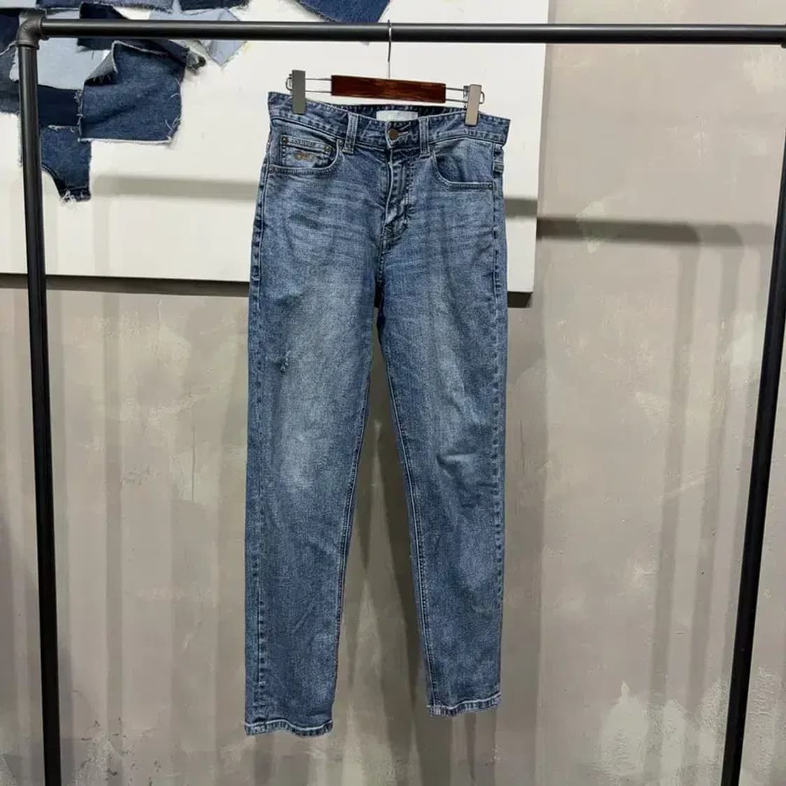 (30인치) 플랙진 캐주얼 스트릿 스판 청바지 데님팬츠 상품이미지1