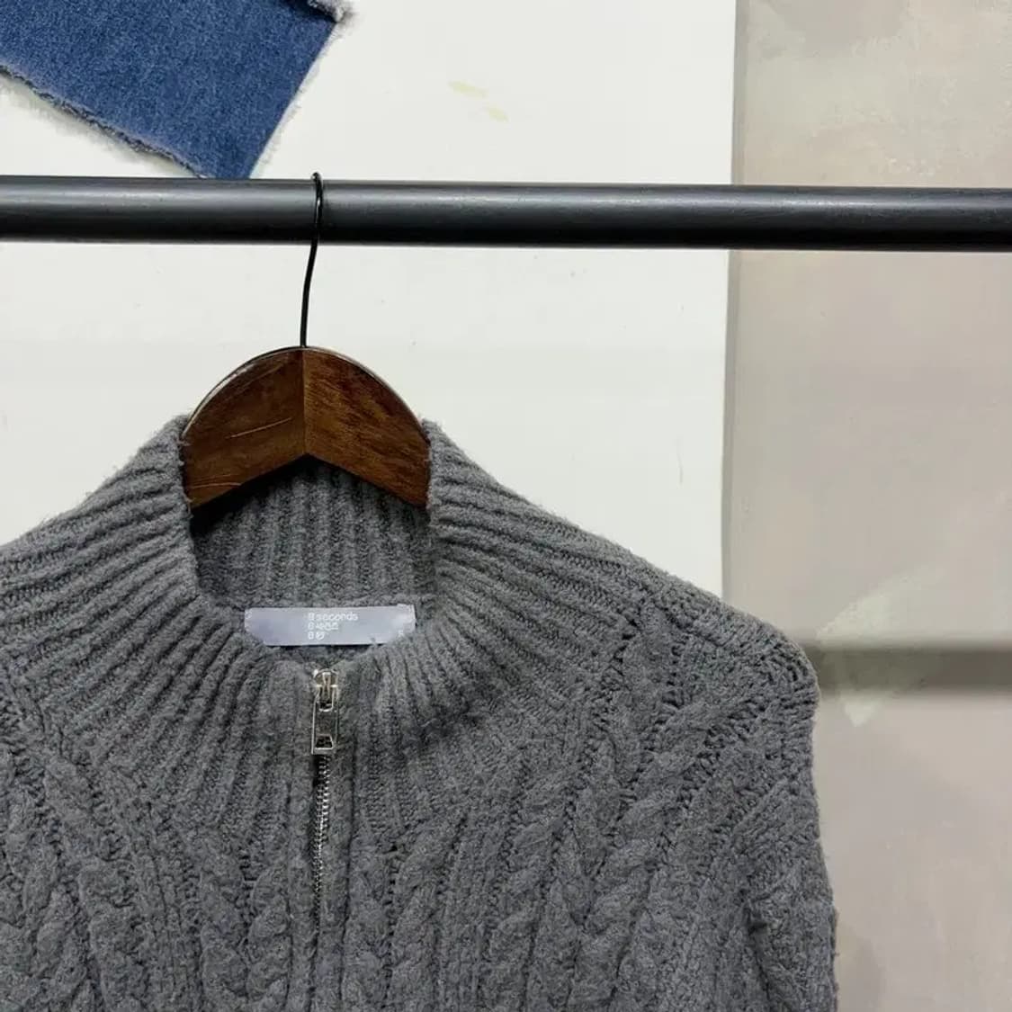 (85) 에잇세컨즈 여성 캐주얼 크롭 니트집업 자켓 상품이미지3