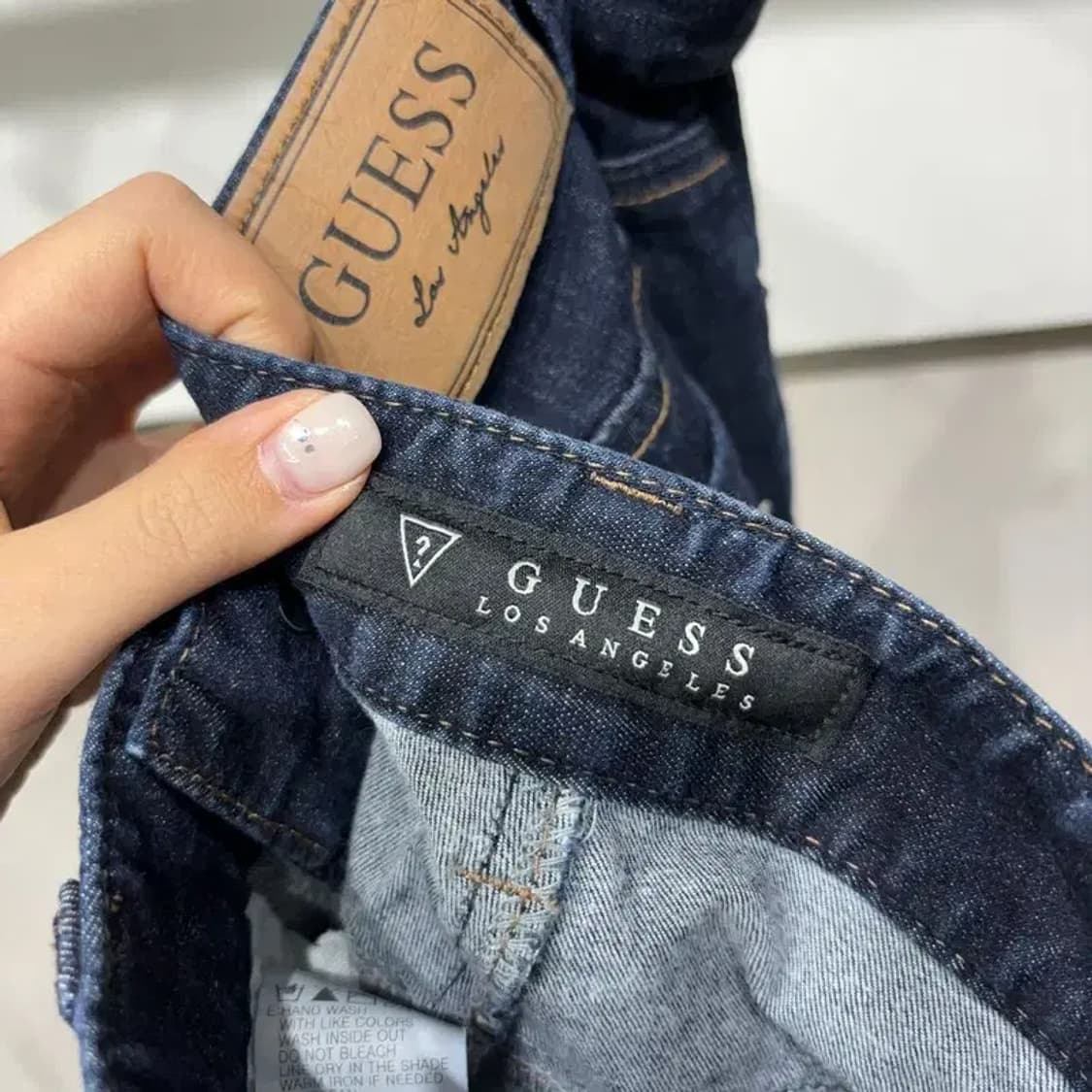 (30인치) 게스 여성 캐주얼 스트릿 스판 청바지 데님팬츠 상품이미지5