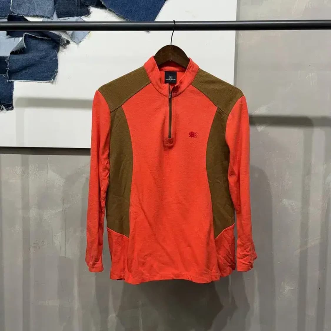 (100) 코오롱스포츠 여성 등산 반집업 긴팔 티 상품이미지1