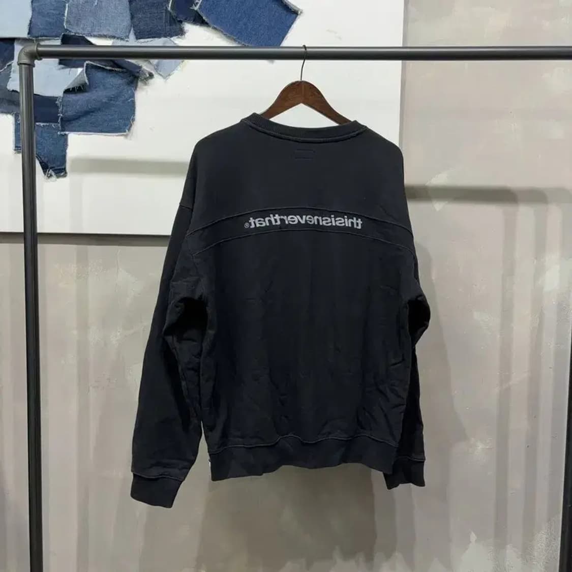 (105) 디스이즈네버댓 디네댓 기모 프린팅 맨투맨 긴팔티 상품이미지4