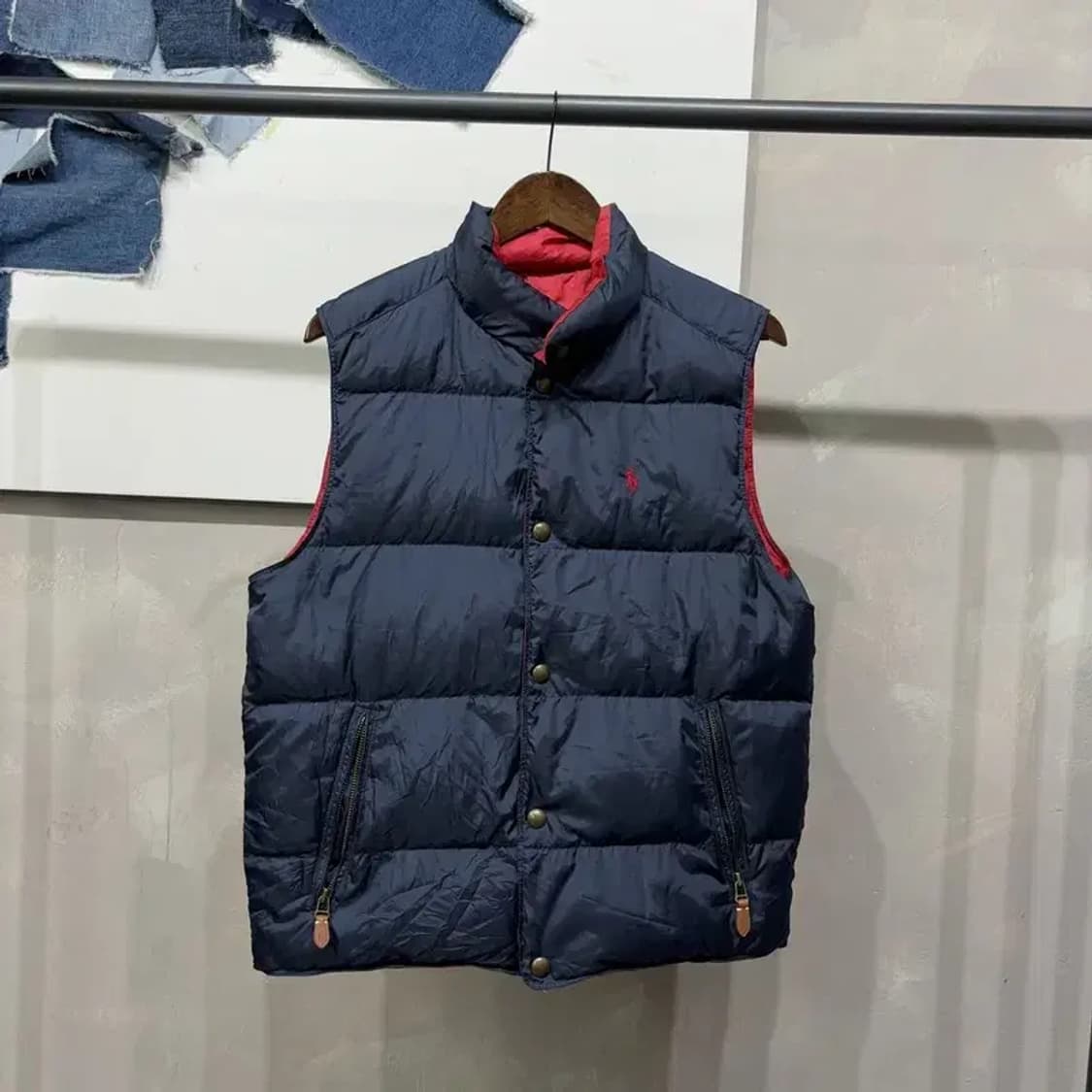 (100) 폴로 랄프로렌 리버시블 양면 다운 패딩조끼 상품이미지1