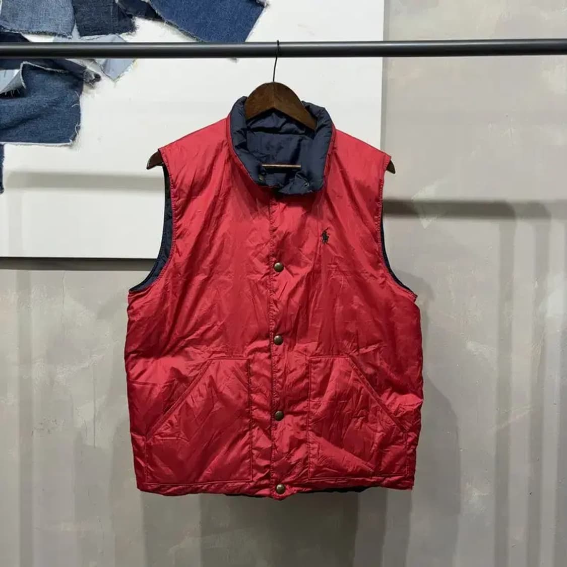 (100) 폴로 랄프로렌 리버시블 양면 다운 패딩조끼 상품이미지4