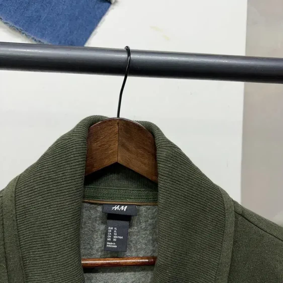 (105) H.M 흐앤므 엘보패치 투포켓 기모 더블버튼 가디건 상품이미지2