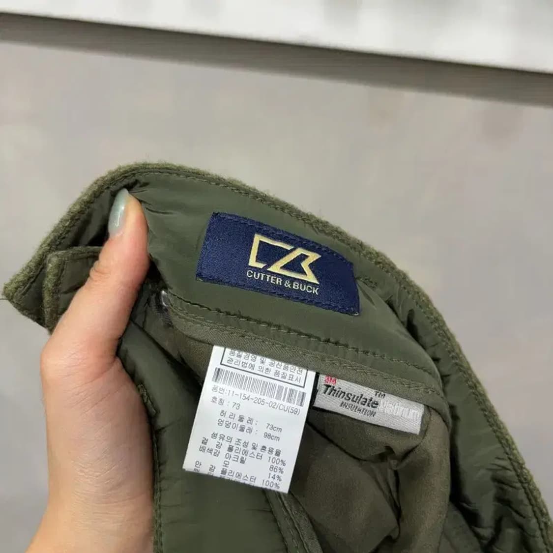 (30인치) 커터앤벅 여성 골프 패딩 미니스커트 치마 상품이미지5