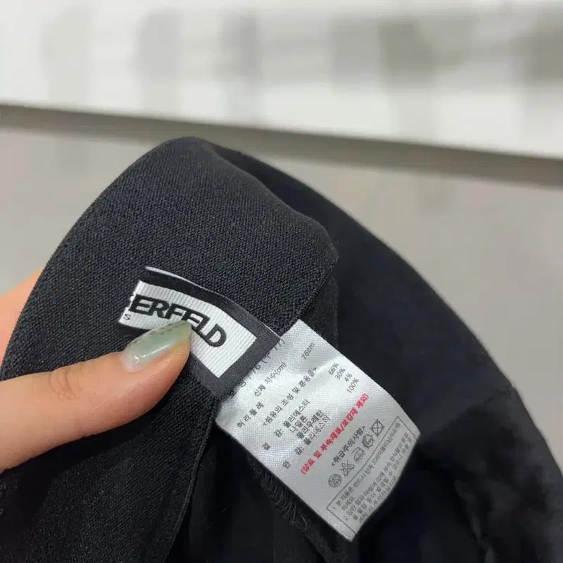 (30~32인치) 칼라거펠트 여성 기모 밴딩 슬랙스 바지 팬츠 상품이미지5