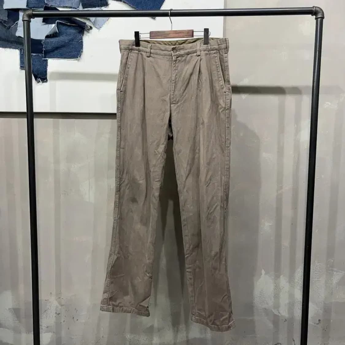 (36인치) 헨리코튼 캐주얼 빅사이즈 핀턱 바지 팬츠 상품이미지1