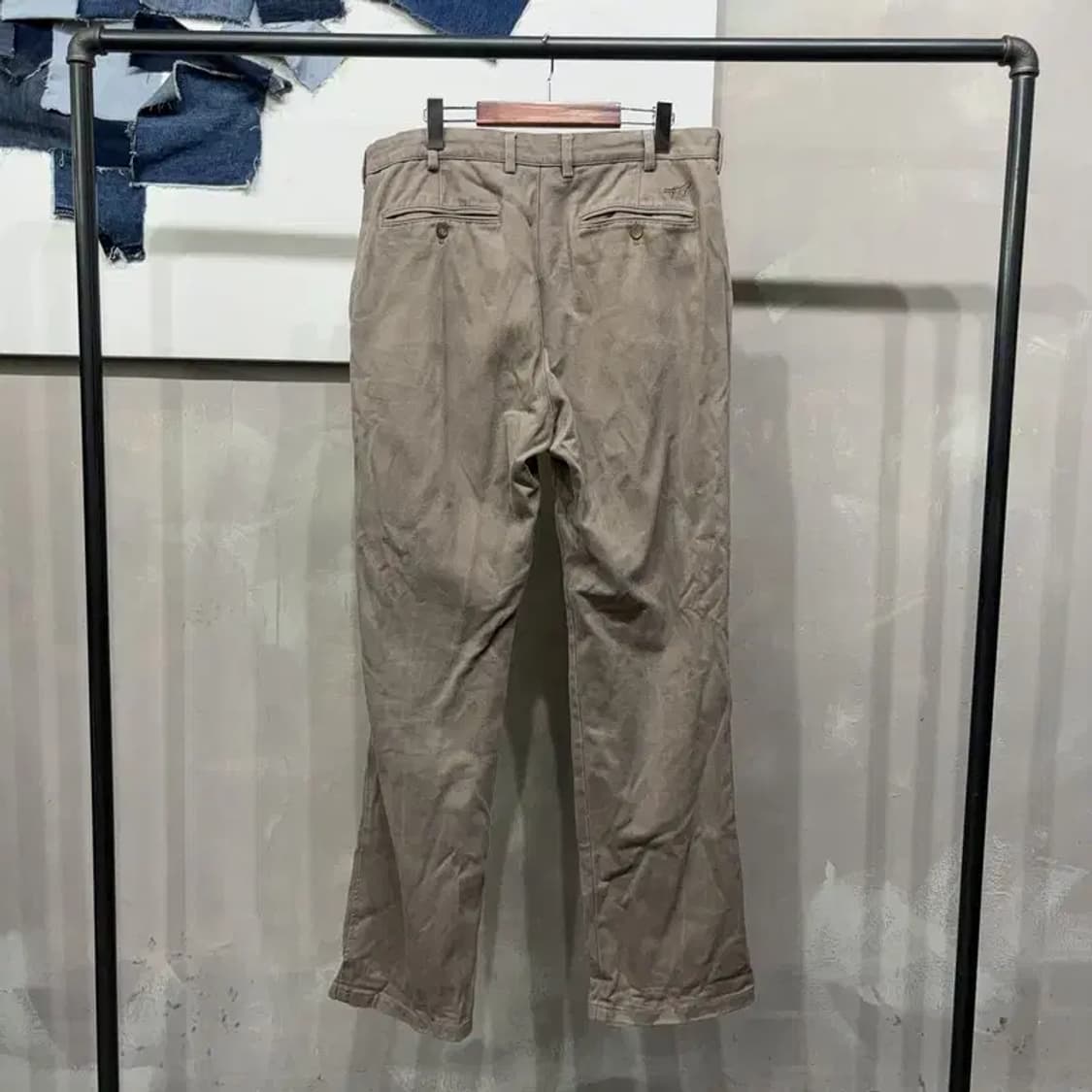 (36인치) 헨리코튼 캐주얼 빅사이즈 핀턱 바지 팬츠 상품이미지3