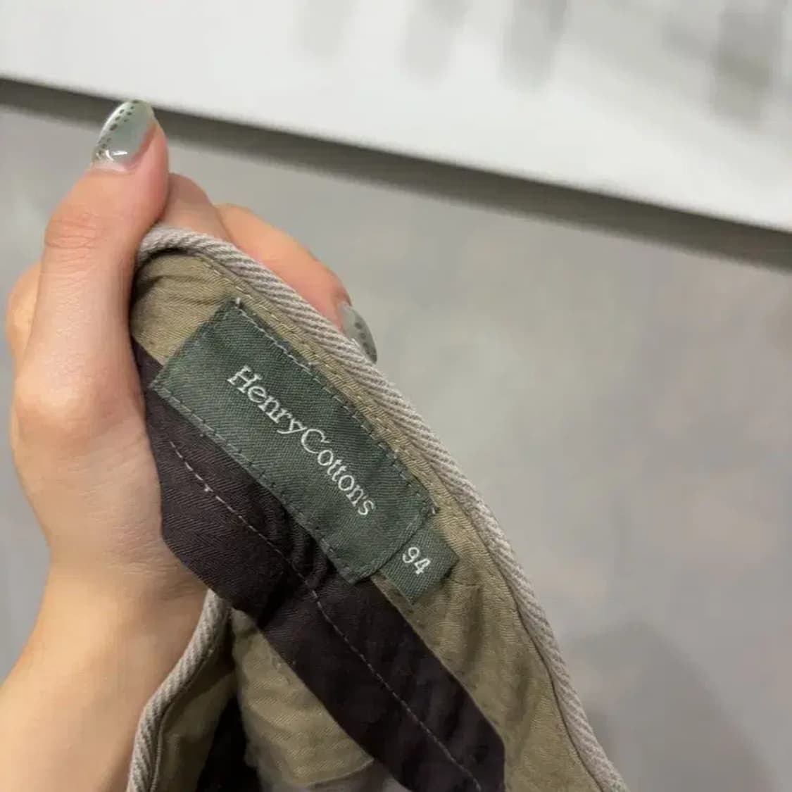 (36인치) 헨리코튼 캐주얼 빅사이즈 핀턱 바지 팬츠 상품이미지5