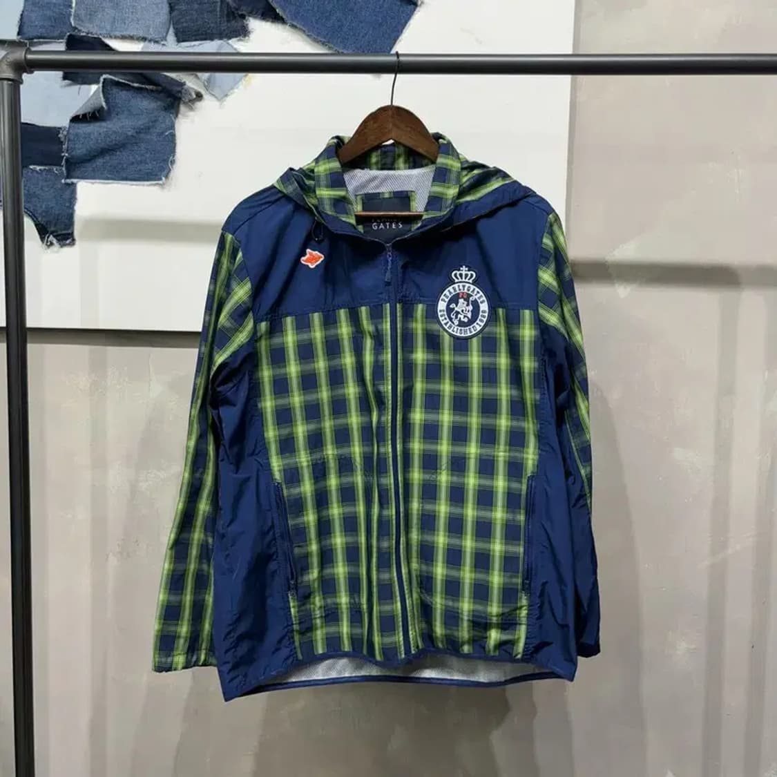 (105) 파리게이츠 골프 캐주얼 체크 바람막이 자켓 상품이미지1
