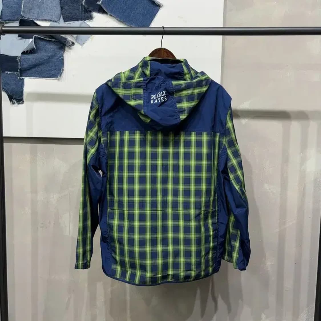 (105) 파리게이츠 골프 캐주얼 체크 바람막이 자켓 상품이미지4
