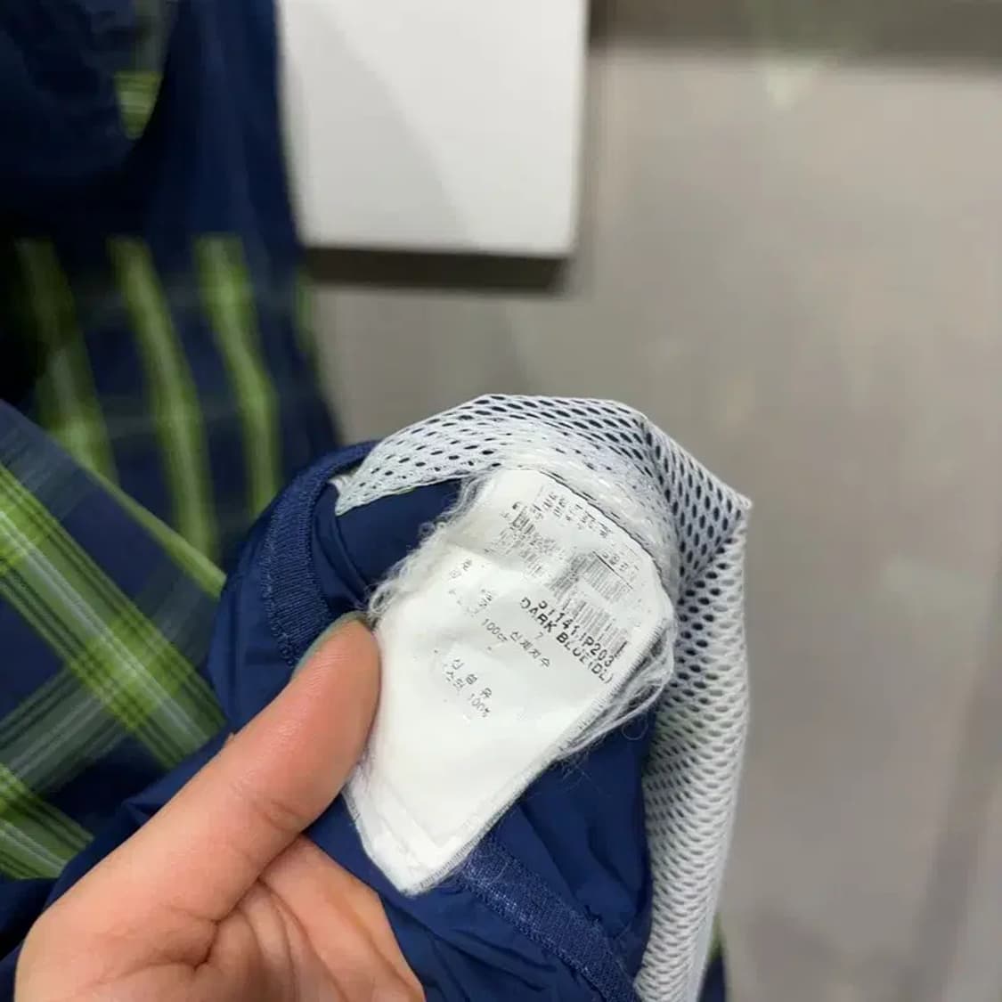 (105) 파리게이츠 골프 캐주얼 체크 바람막이 자켓 상품이미지5