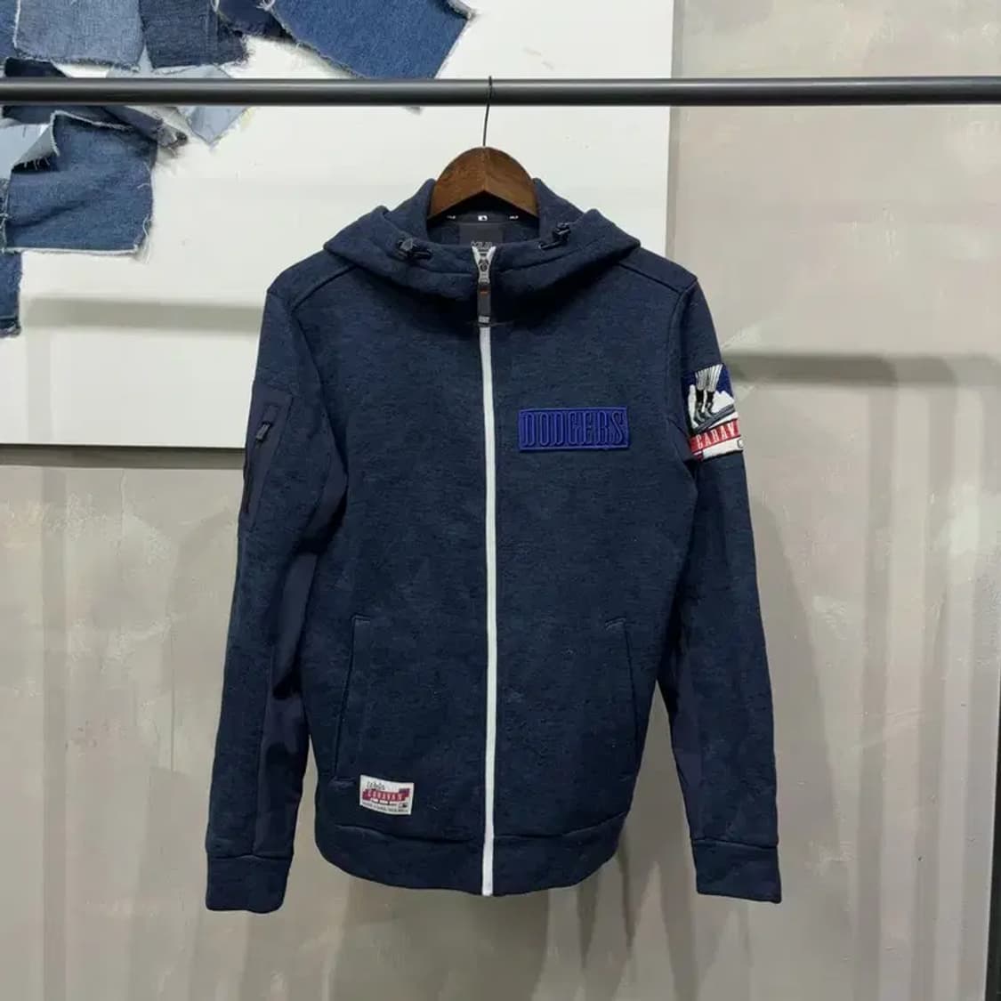 (95) MLB 캐주얼 야구 후리스 후드집업 자켓 상품이미지1