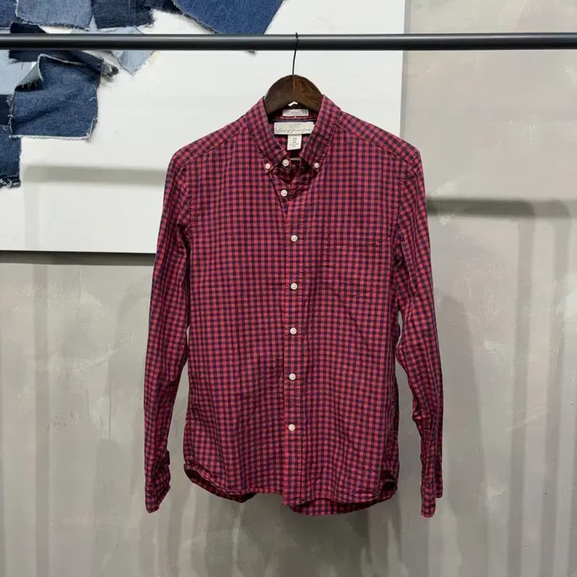 (100) H.M 흐앤므 스트릿 캐주얼 체크셔츠 남방 상품이미지1