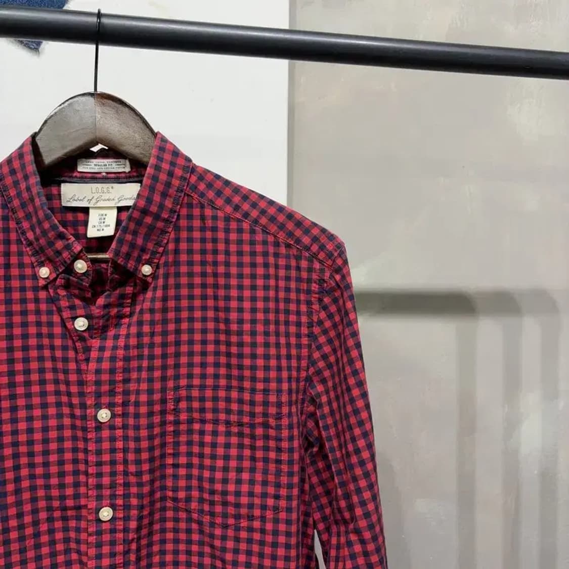 (100) H.M 흐앤므 스트릿 캐주얼 체크셔츠 남방 상품이미지3